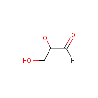Glyceraldehyde formula graphical representation