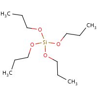 Tetrapropoxysilane formula graphical representation