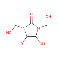Dimethylol dihydroxyethyleneurea formula graphical representation