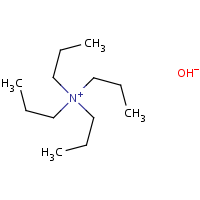 Tetrapropylammonium hydroxide formula graphical representation
