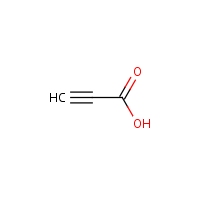 Propiolic acid formula graphical representation