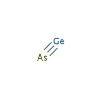 Germanium arsenide formula graphical representation