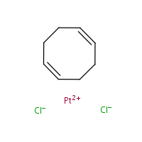Dichloro(1,5-cyclooctadiene)platinum(II) formula graphical representation