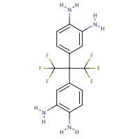 4,4'-(Hexafluoroisopropylidene)dianiline formula graphical representation