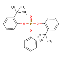 Bis(t-butylphenyl) phenyl phosphate formula graphical representation