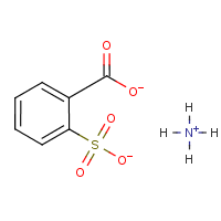 Ammonium o-sulfobenzoate formula graphical representation