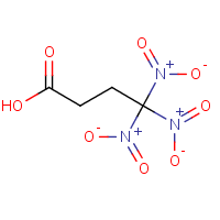 4,4,4-Trinitrobutyric acid formula graphical representation