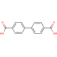 4,4'-Biphenyldicarboxylic acid formula graphical representation