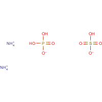 Ammonium phosphate sulfate formula graphical representation