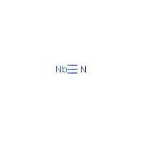 Niobium nitride formula graphical representation