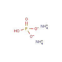 Ammonium phosphate, dibasic formula graphical representation