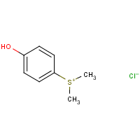 (4-Hydroxyphenyl)dimethylsulfonium chloride formula graphical representation