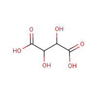 DL-Tartaric acid formula graphical representation