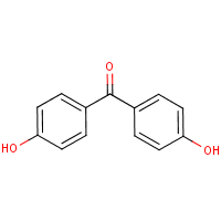4,4'-Dihydroxybenzophenone formula graphical representation