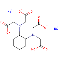 Glycine, N,N'-1,2-cyclohexanediylbis(N-(carboxymethyl)-, sodium salt formula graphical representation