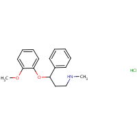Nisoxetine hydrochloride formula graphical representation