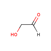 Glycolaldehyde formula graphical representation