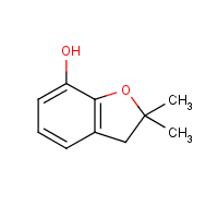 2,3-Dihydro-2,2-dimethyl-7-benzofuranol formula graphical representation