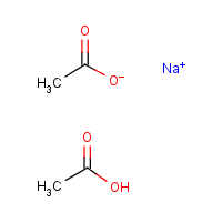 Sodium diacetate formula graphical representation