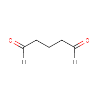 Glutaraldehyde formula graphical representation