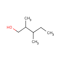 2,3-Dimethyl-1-pentanol formula graphical representation