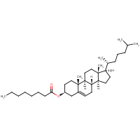 Cholesteryl caprylate formula graphical representation
