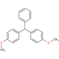 4,4'-Dimethoxytriphenylmethane formula graphical representation