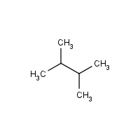 2,3-Dimethylbutane formula graphical representation