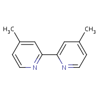 4,4'-Dimethyl-2,2'-dipyridyl formula graphical representation