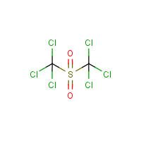 Bis(trichloromethyl) sulfone formula graphical representation