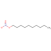 Nitric acid, decyl ester formula graphical representation