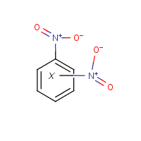 Dinitrobenzene formula graphical representation