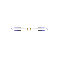 Barium cyanide formula graphical representation