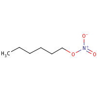 Nitric acid, hexyl ester formula graphical representation