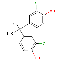 3,3'-Dichlorobisphenol A formula graphical representation
