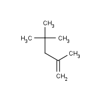 Diisobutylene formula graphical representation