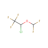 Isoflurane formula graphical representation