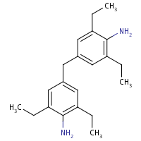 4,4'-Methylenebis(2,6-diethylaniline) formula graphical representation