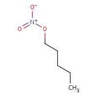 Amyl nitrate formula graphical representation