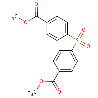 4,4'-Sulfonylbis(methyl benzoate) formula graphical representation