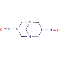 Dinitrosopentamethylenetetramine formula graphical representation