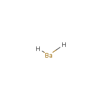 Barium hydride formula graphical representation