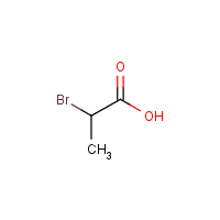2-Bromopropanoic acid formula graphical representation
