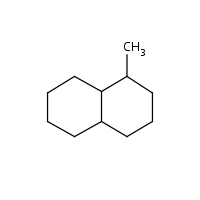 trans-2-Methyl-decahydronaphthalene formula graphical representation