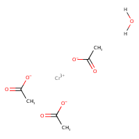 Chromium(III) acetate monohydrate formula graphical representation