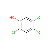 2,4,5-Trichlorophenol formula graphical representation