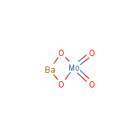 Barium molybdate formula graphical representation