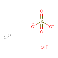 Chromium hydroxide sulfate formula graphical representation