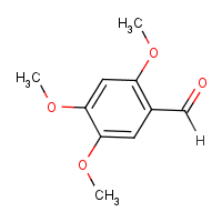 2,4,5-Trimethoxybenzaldehyde formula graphical representation