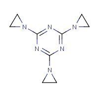 Triethylenemelamine formula graphical representation